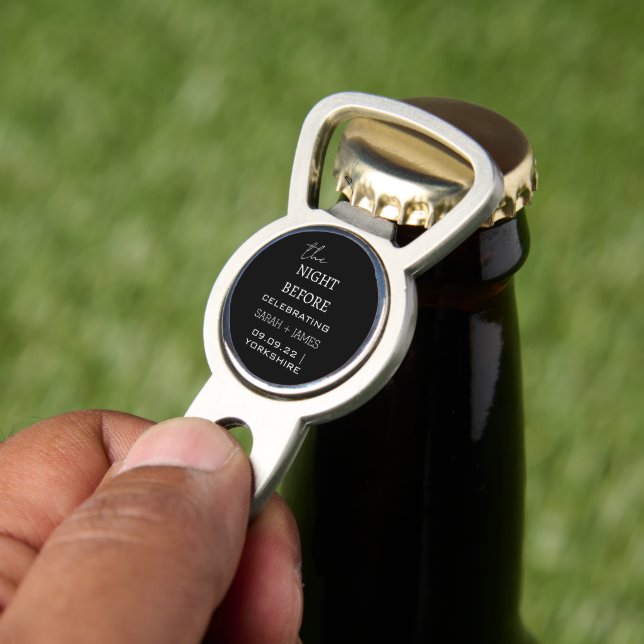 Modern Black Rehearsal Dinner Wedding Party  Divot Tool (Insitu 2)