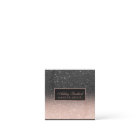 Modern black rose gold glitter chic ombre makeup