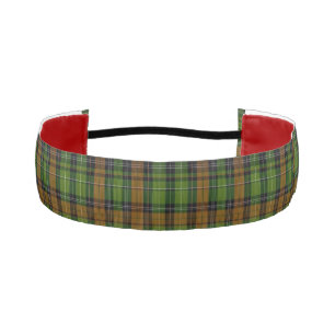 Modern Black scottish Tartan Plaid Classic Blue  Athletic Headband