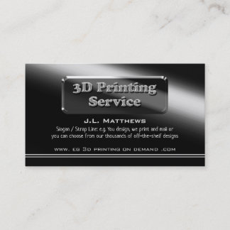 Modern black shine theme - Consultant Business Card