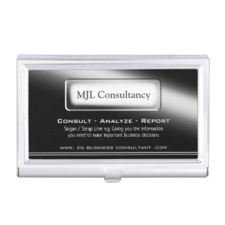 Modern black shine theme - Consultant Business Card Case