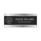 Modern Black Silver Business Logo