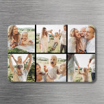 Modern Black Simple Custom 6 Photo Collage Magnet<br><div class="desc">Showcase your favorite memories in timeless style with this Modern Black 6-Photo Collage Magnet. Featuring a clean, minimalist design and bold black background, this custom magnet displays six of your most treasured photos in a sleek grid layout. Add a name, date, or short message for a personalized touch that fits...</div>