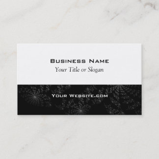 Modern Black Star Design Business Card