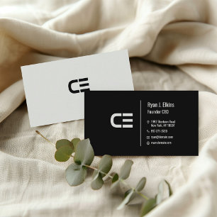 Modern Black Startup, CEO & Founder Business Card