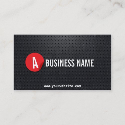 Modern Black Steel Cement Contractor Business Card