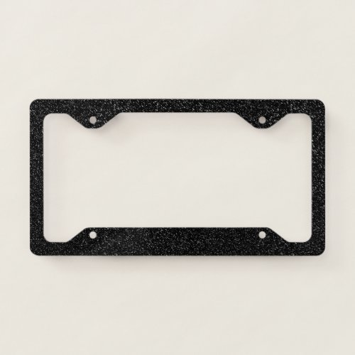 Modern Black Stone style _Space_ License Plate Frame