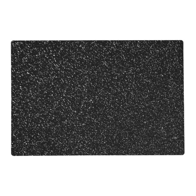 Modern Black Stone style -Space- Placemat (Front)