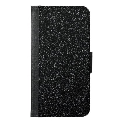 Modern Black Stone style -Space- Wallet Phone Case For Samsung Galaxy S6