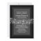 modern black string lights wedding invitation