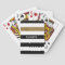 Modern Black Stripes FAUX Gold Glitz and Name