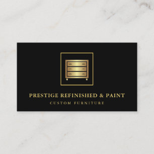 Modern black stylish professional business card