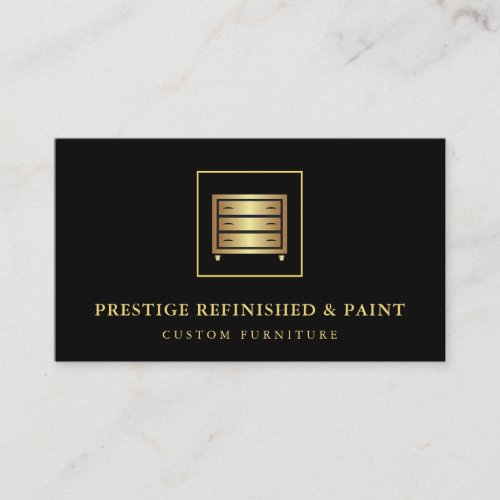 Modern black stylish professional business card