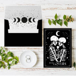 modern Black Tarot Gothic wedding Envelope<br><div class="desc">Black wedding Envelope,   tarot Wedding Envelope,  Goth Wedding Envelope.</div>