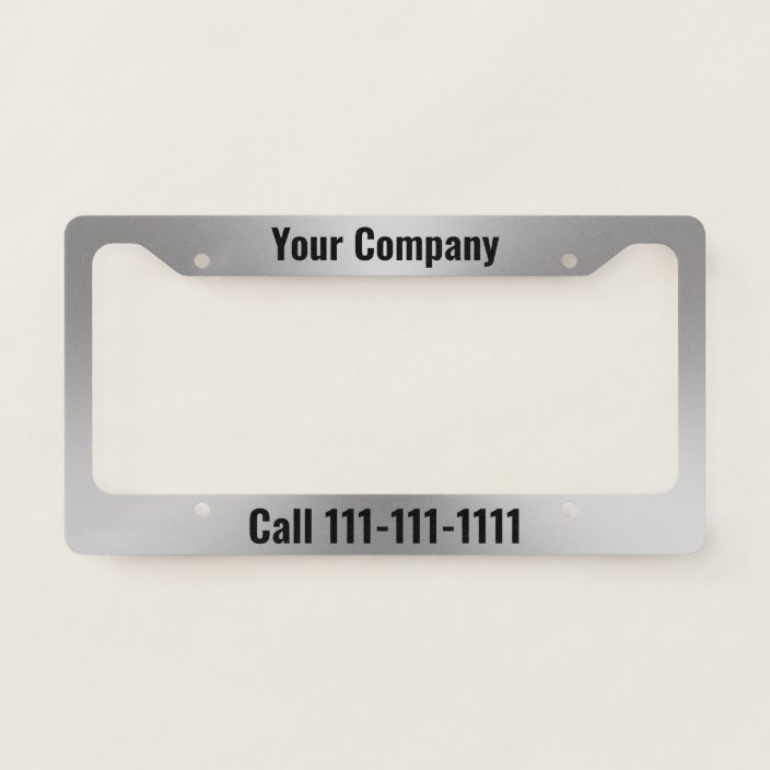 Custom Laser Engrave Black Stainless Steel Metal License Plate Frame With TEXT E - Foto 8