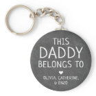 Modern Black This Daddy Belongs To Father's Day