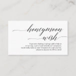 Modern black typeface, Wedding Honeymoon Wish Fund Enclosure Card<br><div class="desc">This is the Modern Script,  Wedding Enclosure Card. You can change the font colours,  and add your wedding details in the matching font / lettering. #TeeshaDerrick</div>