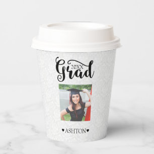Modern Black Typography And Photo Paper Cup