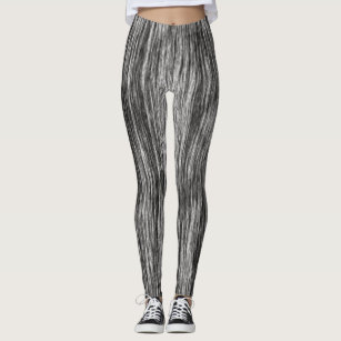 A Dramatic Black White Abstraction - Women Leggings, pants