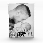Modern Black & White Best Papa Bear Ever Photo Modern Black & White Best Papa Bear Ever Photo