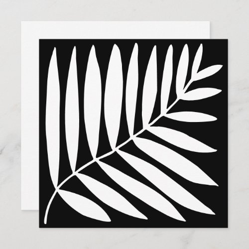 Modern Black White Botanical Plant Branch Drawing  Save The Date