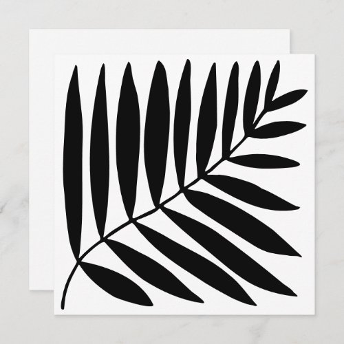 Modern Black White Botanical Plant Branch Drawing Save The Date