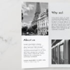Modern Black & White Business Trifold Brochure