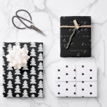 Modern Black & White Christmas Gift Wrapping Paper<br><div class="desc">Modern patterns for your Christmas Gift Wrapping Paper. Happy Holidays!</div>