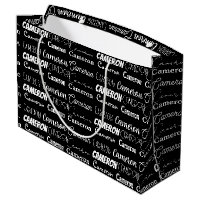 Modern Black White Customized Birthday