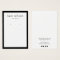 Modern Black White Earring Display Card