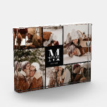 Modern Black & White Family Photo Collage Keepsake<br><div class="desc">This 6 Photo Collage Modern Family Personalized Keepsake is the perfect way to turn your favorite family photos into a cute and trendy keepsake. With a simple, modern design and elegant Monogram, it's fully customizable to fit your style. Ideal for gifting on Mother’s Day, Father’s Day, birthdays, Christmas, anniversary or...</div>