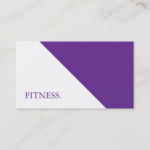 Modern Black &amp; White Fitness Business Card