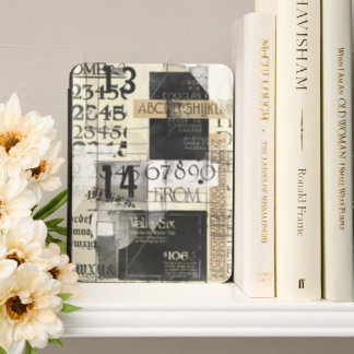 Modern Black & White Grunge Typography Kindle Cover