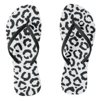 Modern Black White Leopard Animal Print Pattern