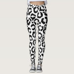 Modern Black White Leopard Animal Print Pattern Leggings<br><div class="desc">This modern and stylish animal print pattern is perfect for the trendy and stylish fashionista. It features a hand-drawn black and white leopard cheetah print. It's elegant, chic, simple, and fashionable. ***IMPORTANT DESIGN NOTE: For any custom design request such as matching product requests, color changes, placement changes, or any other...</div>