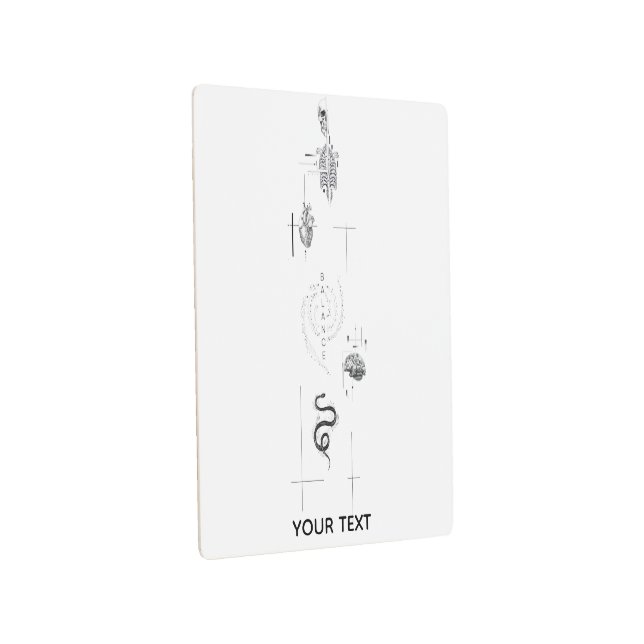 Modern Black & White Metal Print (3/4)