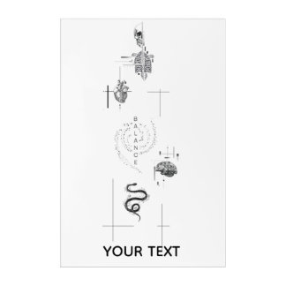 Modern Black & White Metal Print Acrylic Print