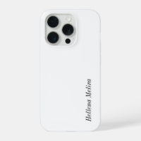 Modern Black White Monogram Name