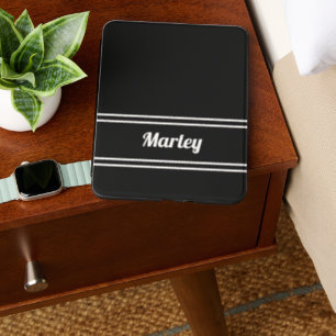 Modern Black & White Name Kindle Cover
