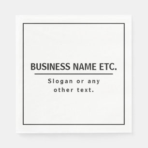 Modern Black & White Napkins