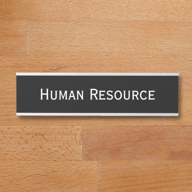 Modern Black White Office Room Department Name Door Sign (Modern Black White Office Room Department Name Door Sign)