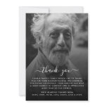 Modern Black & White Photo Funeral/Bereavement Thank You Card Modern Black & White Photo Funeral/Bereavement Thank You Card