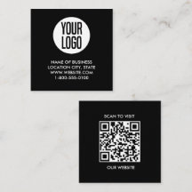 Modern Black & White QR Code