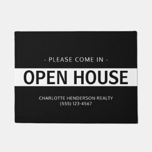 Real Estate Open House Welcome Mat – iCustomLabel