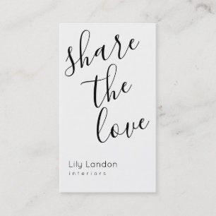 Modern Black & White  Referral Card