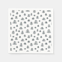 Modern Black & White Scandinavian Christmas Trees