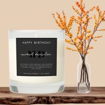 Modern Black & White Script Initial Monogram