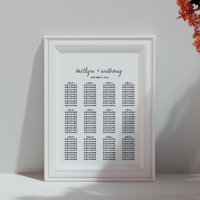 Modern Black & White Script Minimalistic Wedding