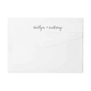 Envelope Wrap Return Address Labels | Zazzle