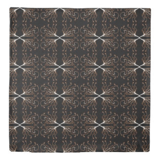 Black And White Pattern Duvet Comforter Covers Zazzle Modern Black White Sepia Pattern Duvet Cover